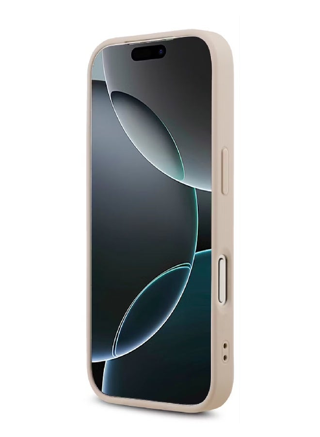 Guess MagSafe 4G PU Leather Case with Triangle Logo for iPhone 17 Pro  - Pink - Image 3